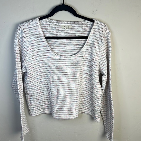 Madewell Scoop Neck Striped Long Sleeve Top - Picture 4 of 8